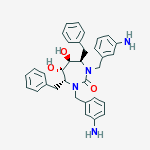 Structure of (4R,5S,6S,7R)-1,3-bis(3-aminobenzyl)-4,7-dibenzyl-5,6-dihydroxy-1,3-diazepan-2-one