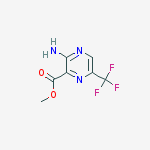 methyl 3-amino-6-(trifluoromethyl)pyrazine-2-carboxylate结构式