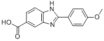 Structure of 2-(4-Methoxyphenyl)-1H-benzimidazole-5-carboxylic acid