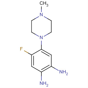 Structure of 1,2-Benzenediamine, 4-fluoro-5-(4-methyl-1-piperazinyl)-