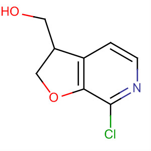 Furo[2,3-c]pyridine-3-methanol, 7-chloro-2,3-dihydro-结构式