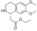 1-Isoquinolineacetic acid, 1,2,3,4-tetrahydro-6,7-dimethoxy-, ethyl ester, (1S)-结构式