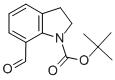 Chemical structure of 1-BOC-2,3-DIHYDRO-7-INDOLECARBALDEHYDE