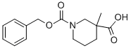 Structure of 1-N-Cbz-3-Methylpiperidine-3-carboxylic acid