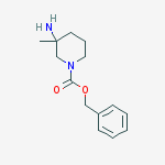 Structure of 3-Amino-3-methyl-piperidine-1-carboxylic acid benzyl ester