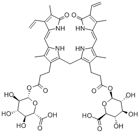 Structure of 2,17-Diethenyl-1,10,19,22,23,24-hexahydro-3,7,13,18-tetramethyl-1,19-dioxo-21H-biline-8,12-dipropanoic Acid Di-b-D-Glucopyranuronosyl Ester
