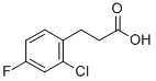 Structure of 3-(2-CHLORO-4-FLUORO-PHENYL)-PROPIONIC ACID