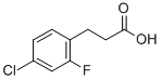 Structure of 3-(2-FLUORO-4-CHLORO-PHENYL)-PROPIONIC ACID