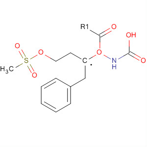 Structure of Carbamic acid, [3-[(methylsulfonyl)oxy]propyl]-, phenylmethyl ester