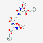 Structure of L-Lysine,N2,N6-bis[N-[(1,1-dimethylethoxy)- carbonyl]-L-R-glutamyl]-,2-methyl 1,1'-bis(phenylmethyl) ester