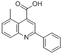 Structure of 4-QUINOLINECARBOXYLIC ACID,5-METHYL-2-PHENYL-