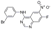 Structure of N-(3-bromophenyl)-7-fluoro-6-nitroquinazolin-4-amine