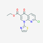 Structure of Ethyl 7-chloro-4-oxo-1-(thiazol-2-yl)-1,4-dihydro-1,8-naphthyridine-3-carboxylate