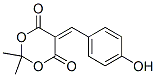 Structure of Malonic acid, (p-hydroxybenzylidene)-, cyclic isopropylidene ester
