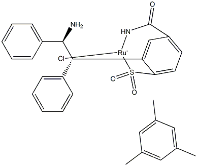Structure of Chloro(mesitylene)[(S,S)-N-(p-toluenesulfonyl)-1,2-diphenylethylenediamine]ruthenium(II)