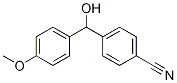 Structure of Benzonitrile, 4-[hydroxy(4-methoxyphenyl)methyl]-