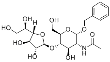 Benzyl 2-Acetamido-2-deoxy-4-O--D-galactofuranosyl-a-D-glucopyranoside结构式