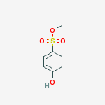 Structure of Benzenesulfonic acid, 4-hydroxy-, methyl ester