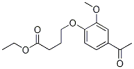 4-(4-Acetyl-2-methoxyphenoxy)-butanoic Acid Ethyl Ester结构式