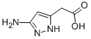 Structure of (5-AMINO-2H-PYRAZOL-3-YL)-ACETIC ACID