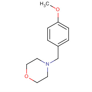 Structure of Morpholine, 4-[(4-methoxyphenyl)methyl]-