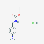 Carbamic acid, [(4-aminophenyl)methyl]-, 1,1-dimethylethyl ester,monohydrochloride结构式