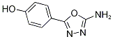 4-(5-amino-1,3,4-oxadiazol-2-yl)phenol(SALTDATA: FREE)结构式