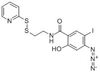 Structure of 4-Azido-2-hydroxy-3,5-diiodo-N-[2-(2-pyridinyldithio)ethyl]benzaMide