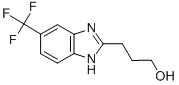 3-(5-三氟甲基)-1H-苯并[D]咪唑2-基丙-1-醇结构式