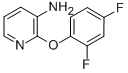 3-氨基-2-(2,4-二氟苯氧基)吡啶结构式