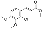 METHYL 3-(2-CHLORO-3,4-DIMETHOXYPHENYL)ACRYLATE结构式