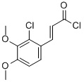 3-(2-氯-3,4-二甲氧基苯基)-2-丙烯酰氯结构式