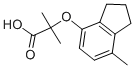 Structure of 2-METHYL-2-[(7-METHYL-2,3-DIHYDRO-1H-INDEN-4-YL)OXY]PROPANOIC ACID