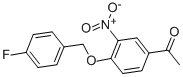 4-(4-氟代苄氧基)-3-对硝基苯乙酮结构式