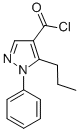 1-苯基-5-丙基-吡唑-4-羰酰氯结构式