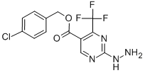 5-(4-氯苄氧基羰基)-4-(三氟甲基)嘧啶-2-基肼结构式