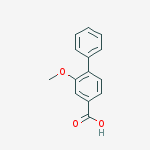 2-Methoxy-[1,1'-biphenyl]-4-carboxylic acid结构式