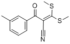 Structure of 2-(3-METHYLBENZOYL)-3,3-DI(METHYLTHIO)ACRYLONITRILE