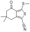 Structure of 6,6-DIMETHYL-3-(METHYLTHIO)-4-OXO-4,5,6,7-TETRAHYDROBENZO[C]THIOPHENE-1-CARBONITRILE