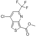 Structure of METHYL 4-CHLORO-6-(TRIFLUOROMETHYL)THIENO[3,4-B]-PYRIDINE-1-CARBOXYLATE