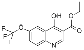 4-羟基-6-(三氟甲氧基)喹啉-3-羧酸乙酯结构式
