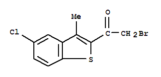 Structure of 2-BROMO-1-(5-CHLORO-3-METHYLBENZO[B]THIOPHEN-2-YL)ETHAN-1-ONE