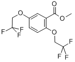 2,5-二(2,2,2-三氟乙氧基)苯甲酸甲酯结构式