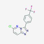 8-CHLORO-3-(4-TRIFLUOROMETHYLPHENYL)-1,2,4-TRIAZOLO[4,3-B]PYRIDAZINE结构式