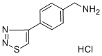 4-(1,2,3-噻二唑-4-基)苄胺盐酸盐结构式