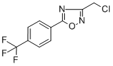 Structure of 3-(CHLOROMETHYL)-5-[4-(TRIFLUOROMETHYL)PHENYL]-1,2,4-OXADIAZOLE