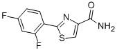 Structure of 2-(2,4-DIFLUOROPHENYL)THIAZOLE-4-CARBOXAMIDE
