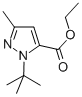 Structure of 1-(TERT-BUTYL)-3-METHYL-1H-PYRAZOLE-5-CARBOXYLIC ACID ETHYL ESTER