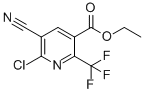 6-氯-5-氰基-2-(三氟甲基)烟碱酸乙酯结构式