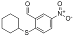 2-(CYCLOHEXYLTHIO)-5-NITROBENZALDEHYDE结构式